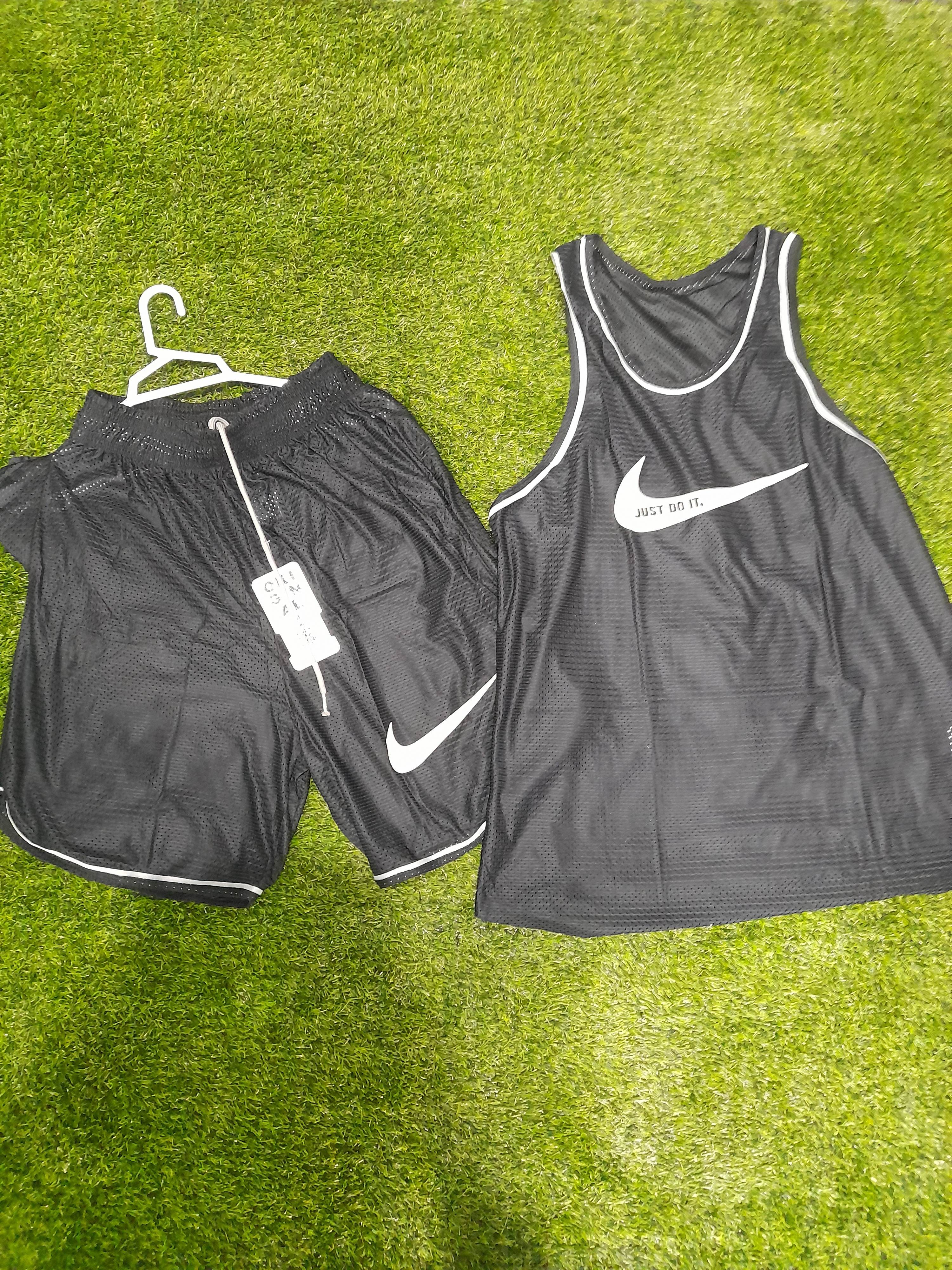 ست باشگاهی رکابی شلوارک مردانه نایک تنفسی در ۵ رنگ سایز لارج تا ۳ ایکس تخفیف ویژه😍✅️