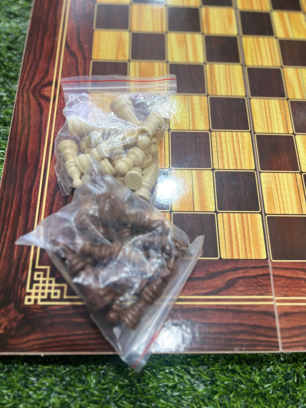 تخته نرد و شطرنج چوبی اعلا با مهره و بدونمهره